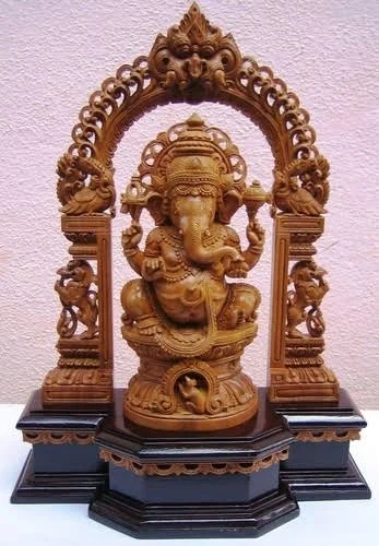 Carved figure sculpture in solid timber, finished by hand