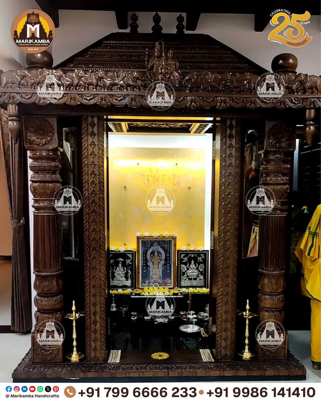 Hand-carved wooden window and jaali panel in traditional Karnataka style — piece 13 of the collection