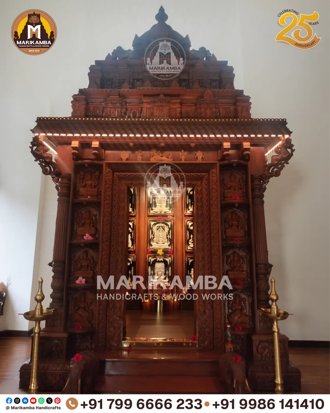 Hand-carved wooden window and jaali panel in traditional Karnataka style — piece 23 of the collection