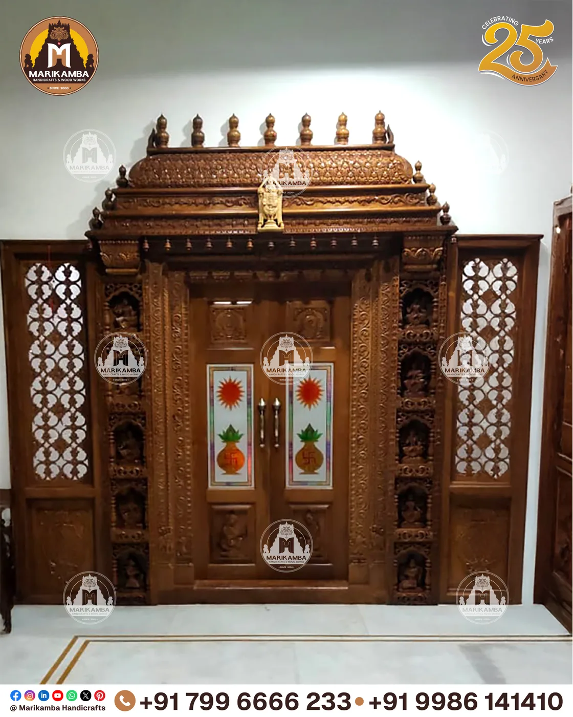 Custom carved woodwork installed in a home interior — piece 20 of the collection